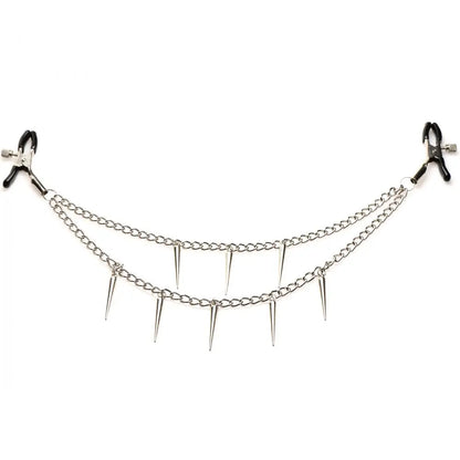 Daggers Double Chain Nipple Clamps  Nipple and Clit Toys