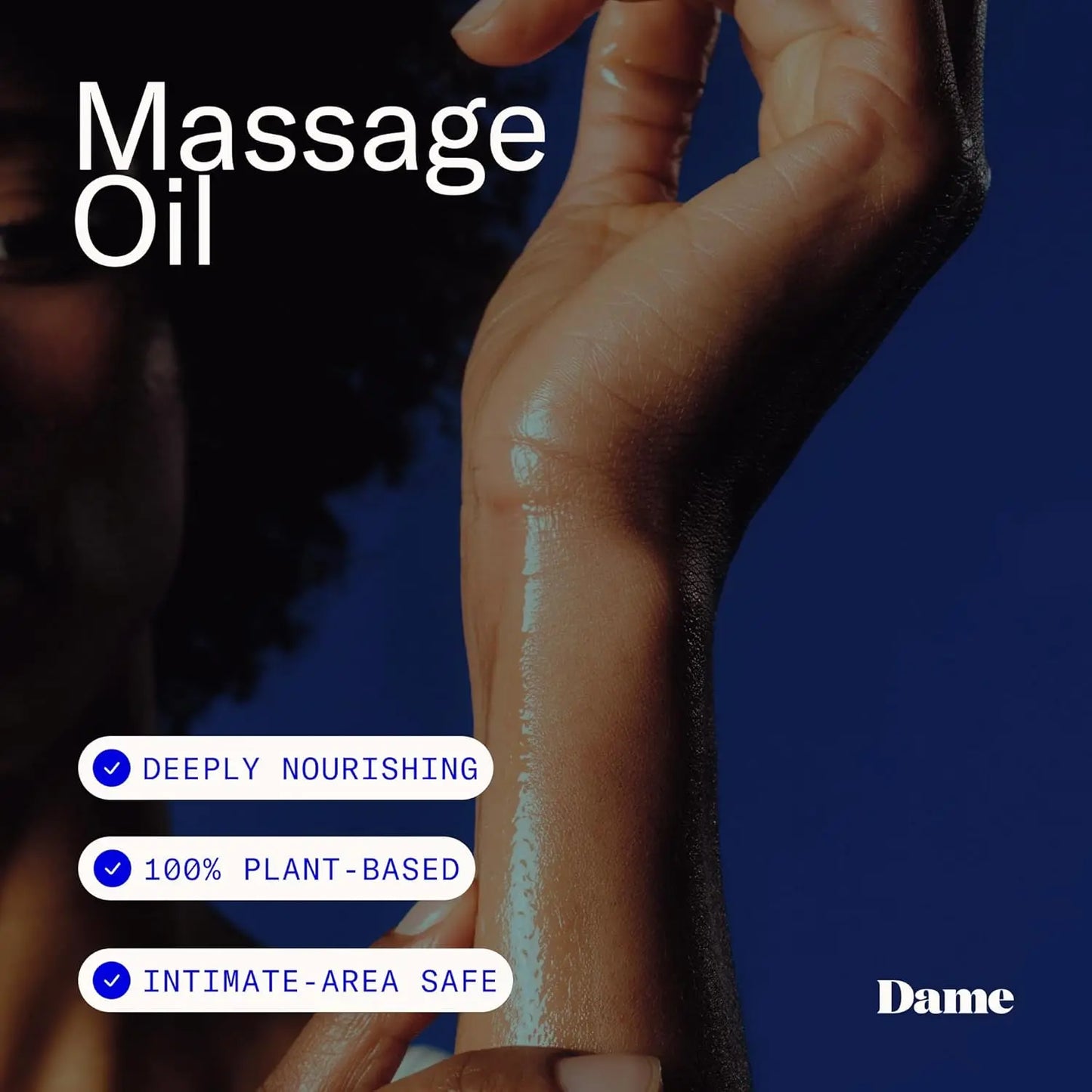 Dame Sex Oil Massage Oil Natural Sandalwood and Cardamom Scent  Lubes, Lotions and Accessories