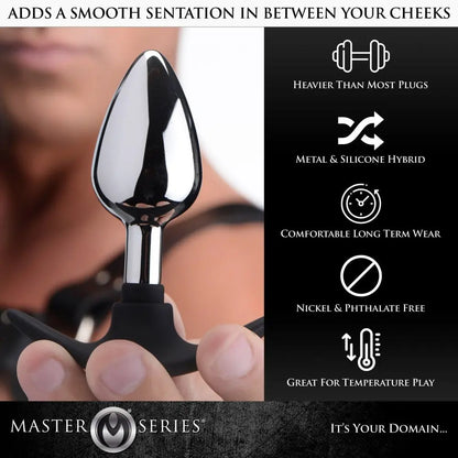 Dark Invader Silicone and Metal Anal Plug Med Weighted Butt Plug  Anal