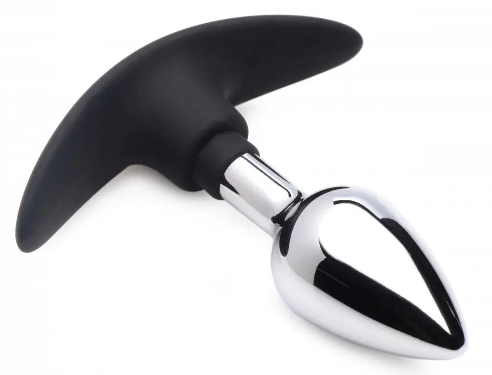 Dark Invader Silicone and Metal Anal Plug Small Anal Toy Weighted Butt Plug  Anal