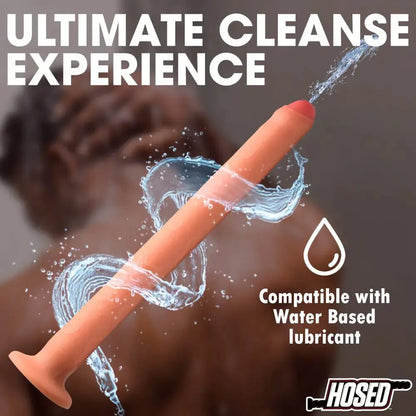 Deep Anal Toy Thick Silicone Enema Hose - 15" Long  Deep Anal Toy