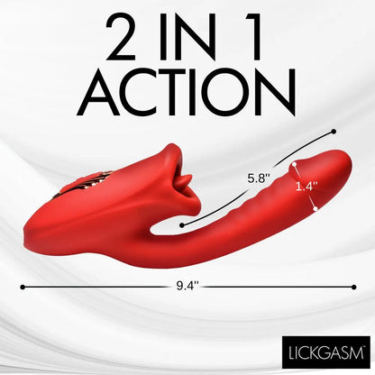 Deep Kiss Silicone Licking Rabbit Vibrator  Licking Vibrator
