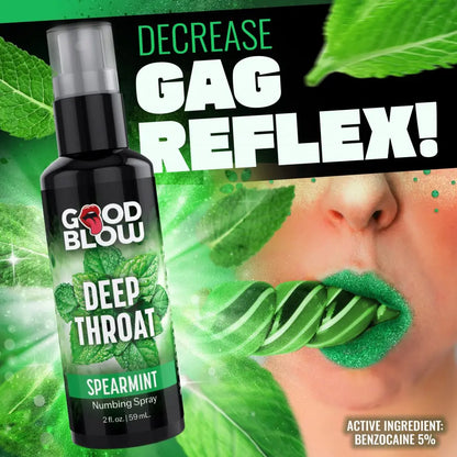Deep Throat Mint Numbing Spray Give Better Blow Jobs  Lubes, Lotions and Accessories