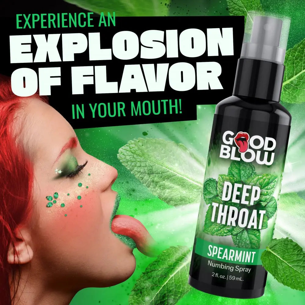 Deep Throat Mint Numbing Spray Give Better Blow Jobs  Lubes, Lotions and Accessories
