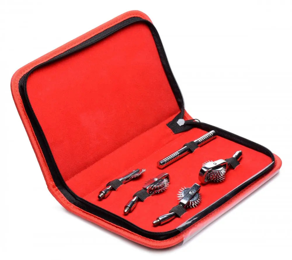 Deluxe Wartenberg Wheel Set with Travel Case - BDSM Sensory Toys  Medical