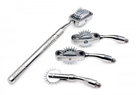 Deluxe Wartenberg Wheel Set with Travel Case - BDSM Sensory Toys  Medical