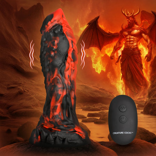 Demon Dildo Inferno Cock Vibrating Sex Toy Devil Dildo Silicone  Fantasy Dildos