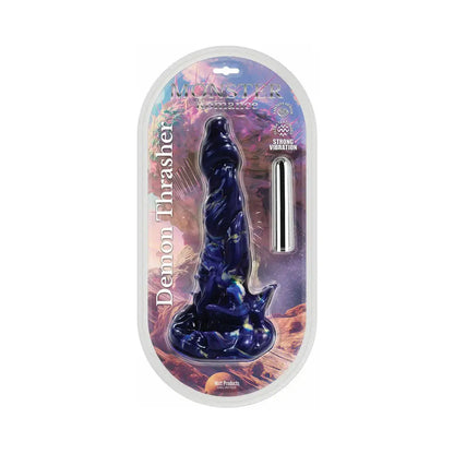 Demon Dildo Sex Toy Thrasher with Vibrating Bullet Silicone Dildo 6.5 in  Fantasy Dildos