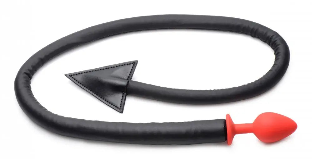 Devil Tail Anal Plug and Horns Set Bondage Set  Anal