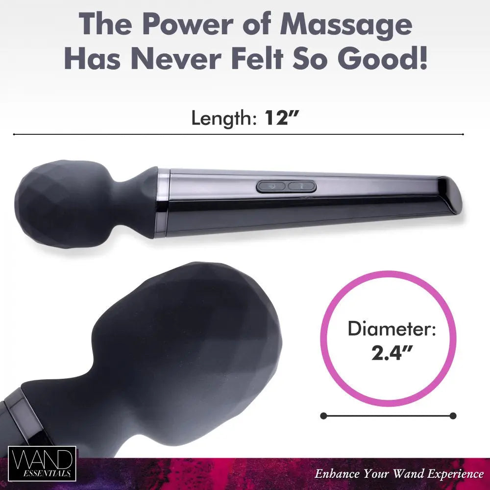 Diamond Head 24X Rechargeable Silicone Wand Massager Wand Vibrator  Vibrator Kits and Accessories