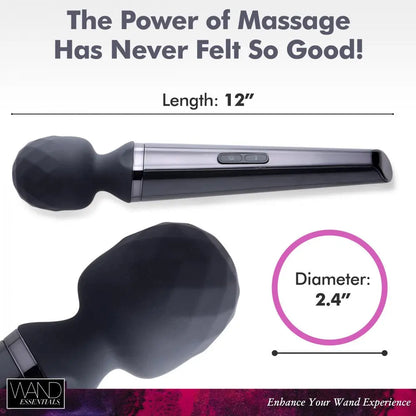 Diamond Head 24X Rechargeable Silicone Wand Massager Wand Vibrator  Vibrator Kits and Accessories