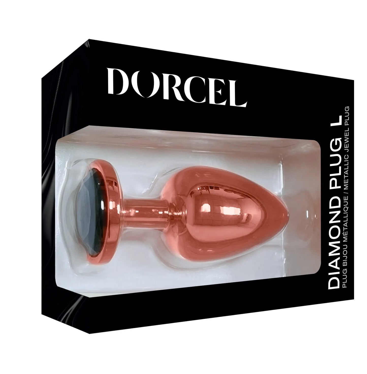 Diamond Plug Rose Gold Large  Metal Anal Plug Sex Toy