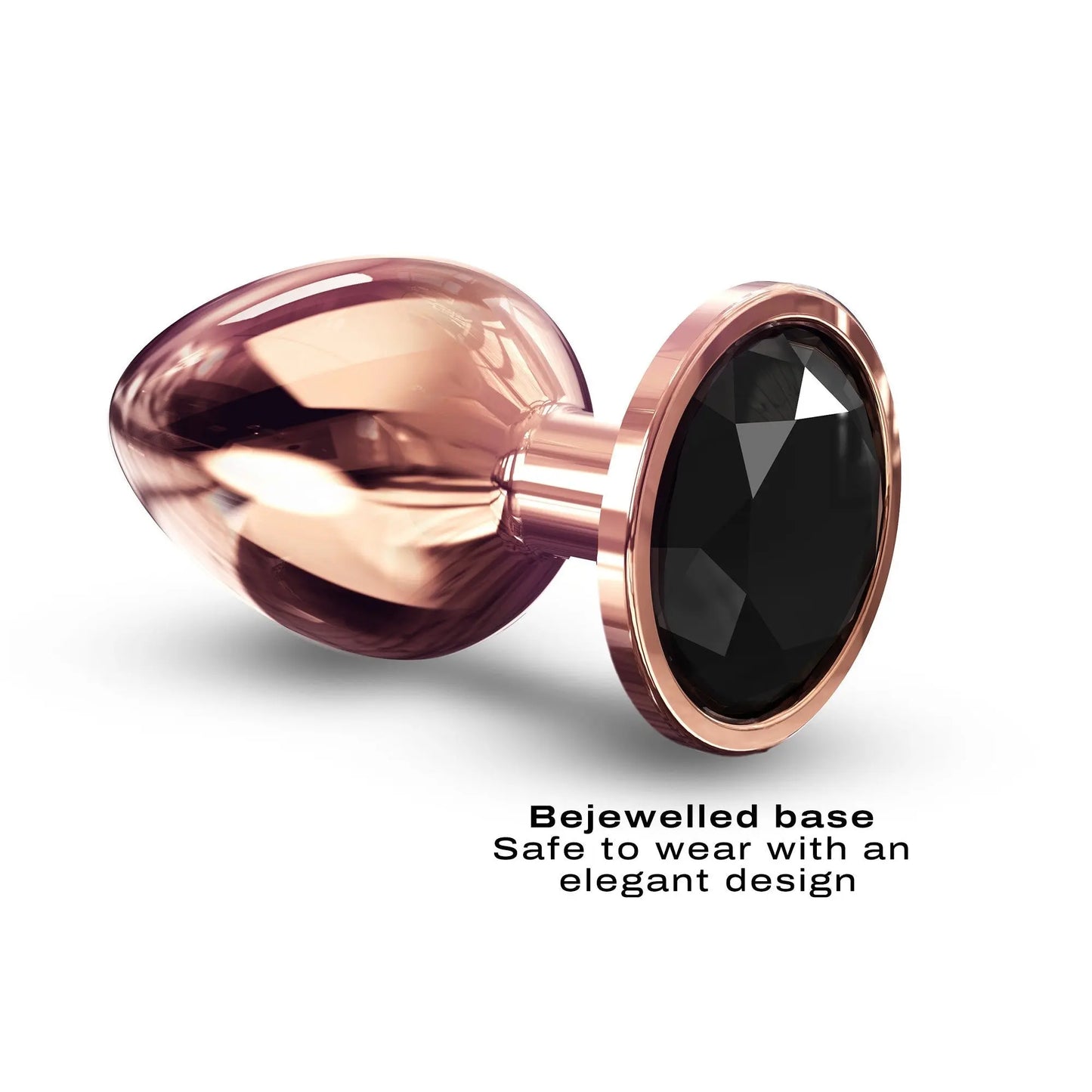 Diamond Plug Rose Gold Large  Metal Anal Plug Sex Toy
