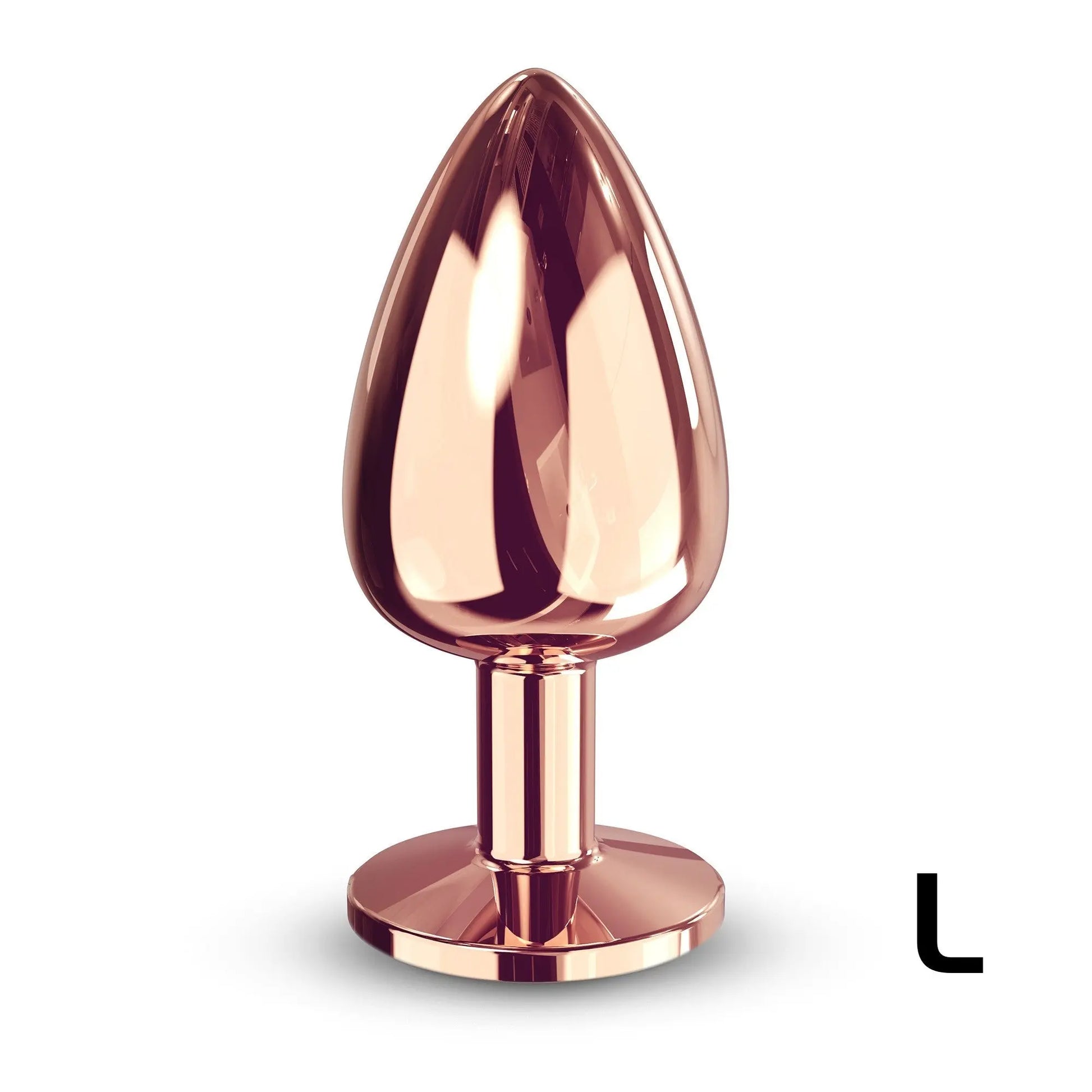 Diamond Plug Rose Gold Large  Metal Anal Plug Sex Toy
