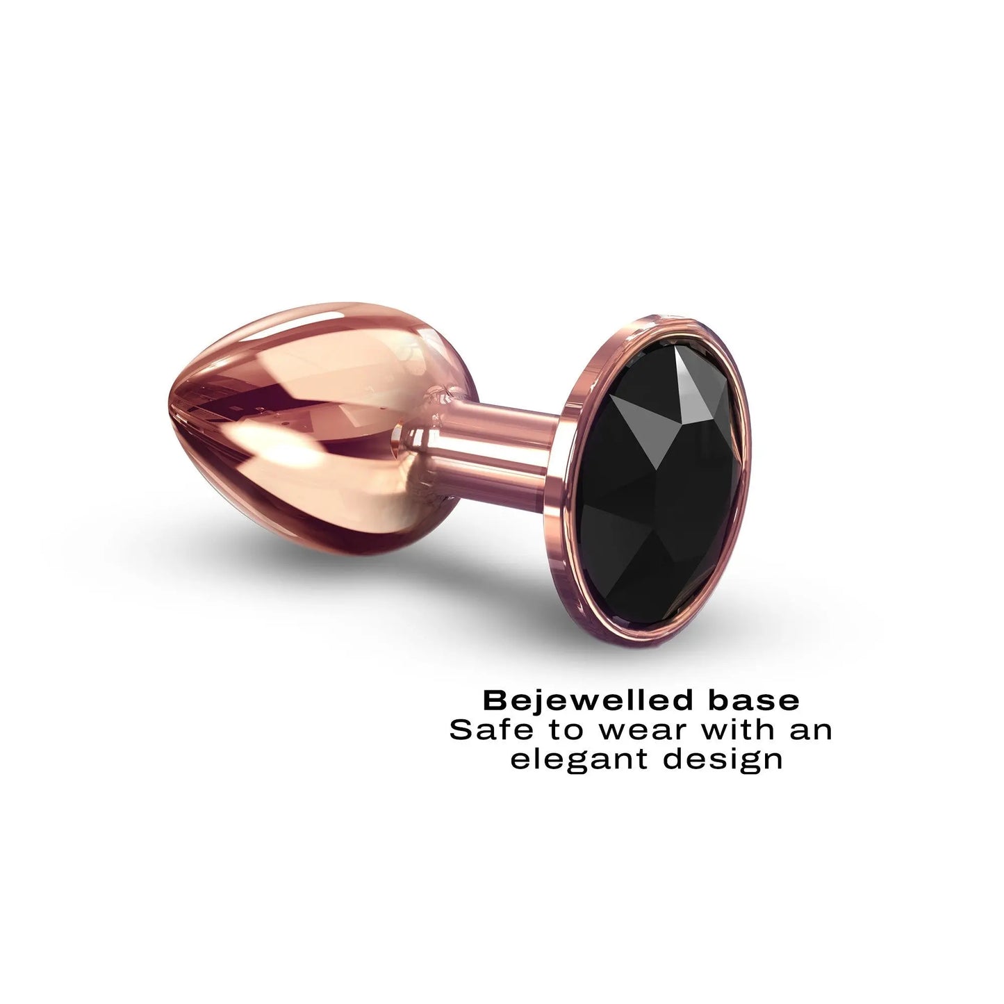 Diamond Plug Rose Gold Small  Metal Anal Plug Sex Toy