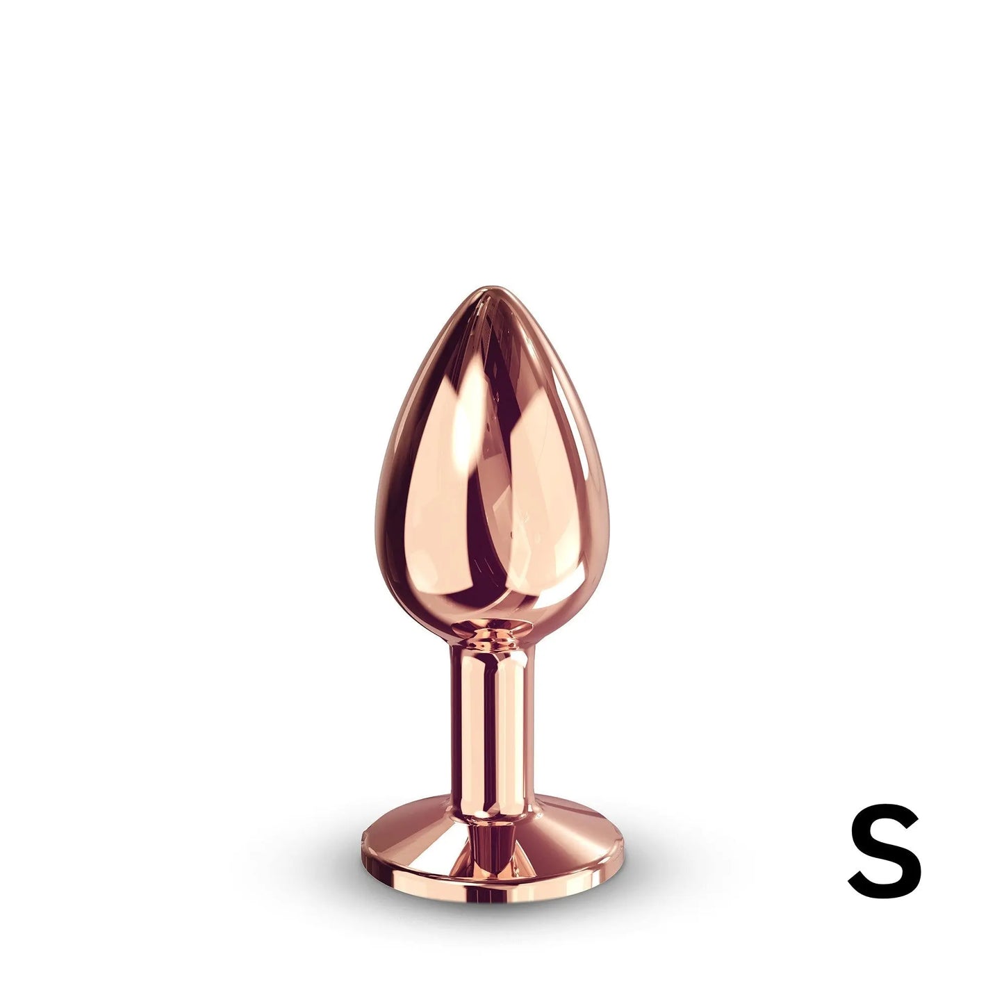 Diamond Plug Rose Gold Small  Metal Anal Plug Sex Toy