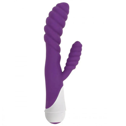 Diana 20x Rippled Silicone Rabbit Vibe- Purple  Rabbit Vibrators