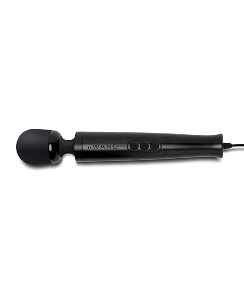 Die Cast Plug-In Vibrating Wand Massager - Black  Wand Vibrator