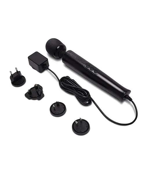 Die Cast Plug-In Vibrating Wand Massager - Black  Wand Vibrator