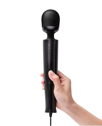 Die Cast Plug-In Vibrating Wand Massager - Black  Wand Vibrator
