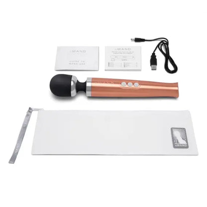 Die Cast Rechargeable Vibrating Massager - Rose Gold  Vibrators