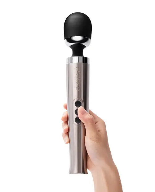 Die Cast Rechargeable Vibrating Wand Massager - Silver  Wand Vibrator