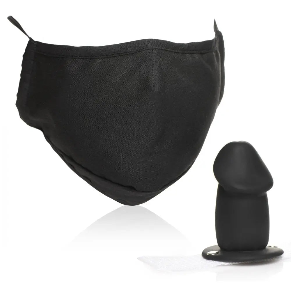 Discreet Penis Gag Mouth-Full Dildo Face Mask  Masks, Gags and Blindfolds