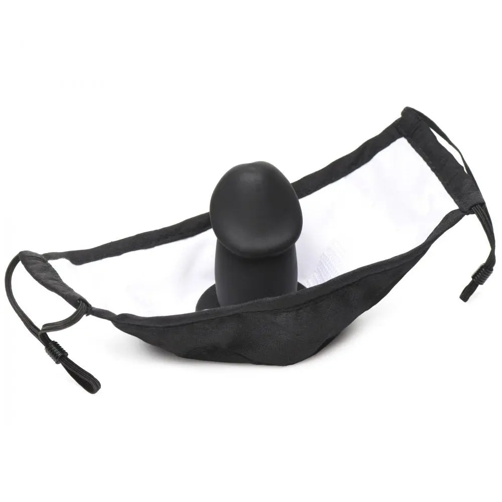 Discreet Penis Gag Mouth-Full Dildo Face Mask  Masks, Gags and Blindfolds