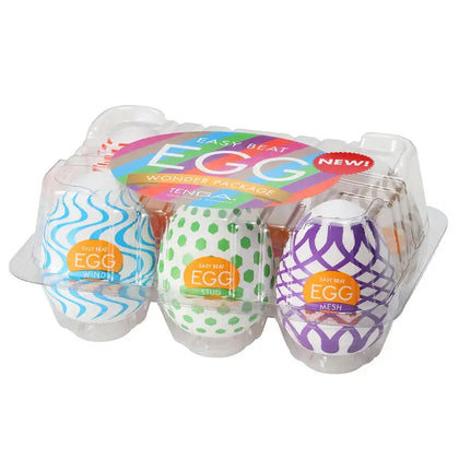 Disposable Male Masturbator Set - Tenga Egg Variety Pack - Wonder  Manual Stroker