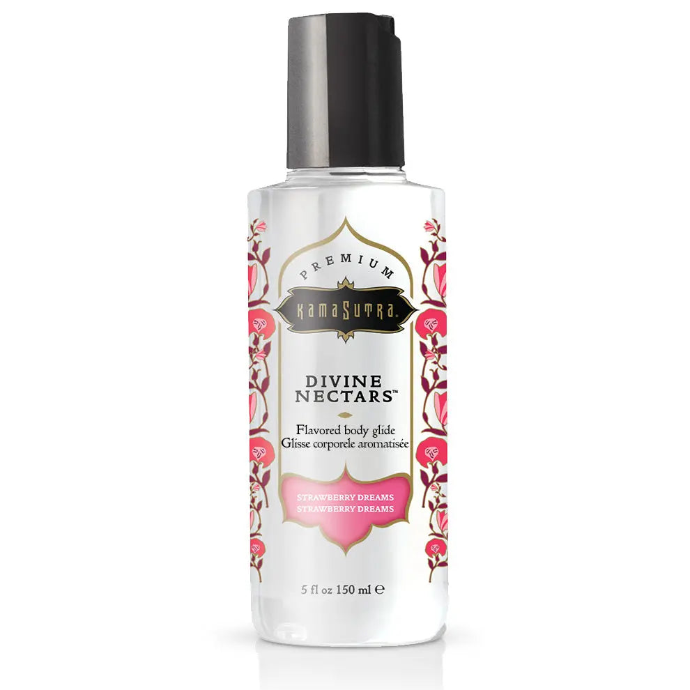 Divine Nectars Flavored Body Glide Strawberry Dreams 5 fl oz  Lubes, Lotions and Accessories