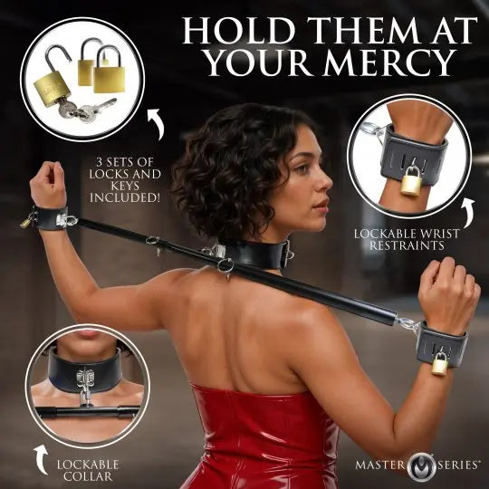 Dominion Bar Spreader Bar with Collar & Restraints 