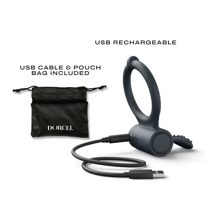 Dorcel POWER CLIT + Cock Ring Sex Toy for Couples  Vibrating Cock Ring