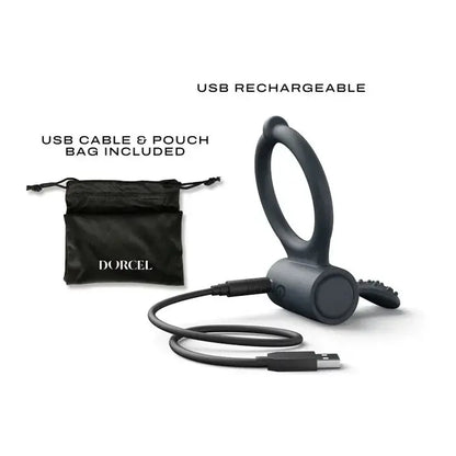 Dorcel POWER CLIT + Cock Ring Sex Toy for Couples  Vibrating Cock Ring