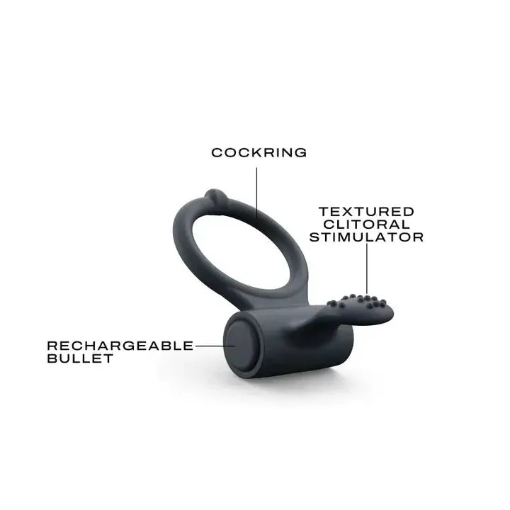 Dorcel POWER CLIT + Cock Ring Sex Toy for Couples  Vibrating Cock Ring