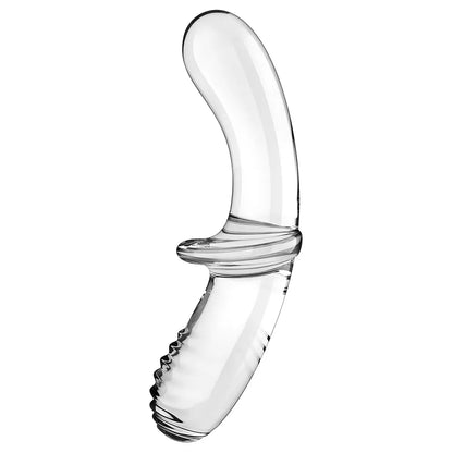 Double Crystal - Transparent  Glass Dildo