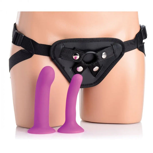 Double G Deluxe Vibrating Strap-On Dildo Pegging Kit Strap-Ons and Harnesses