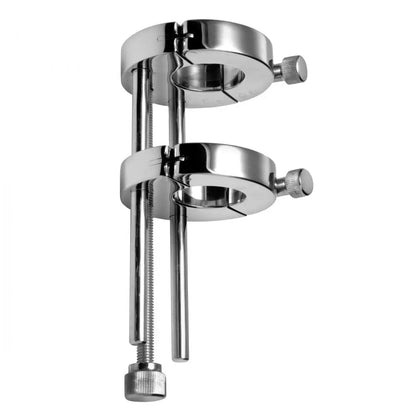 Double Ring Extreme CBT Ball Stretcher Cock and Ball Torment Ball Stretcher  Cock and Ball Torture