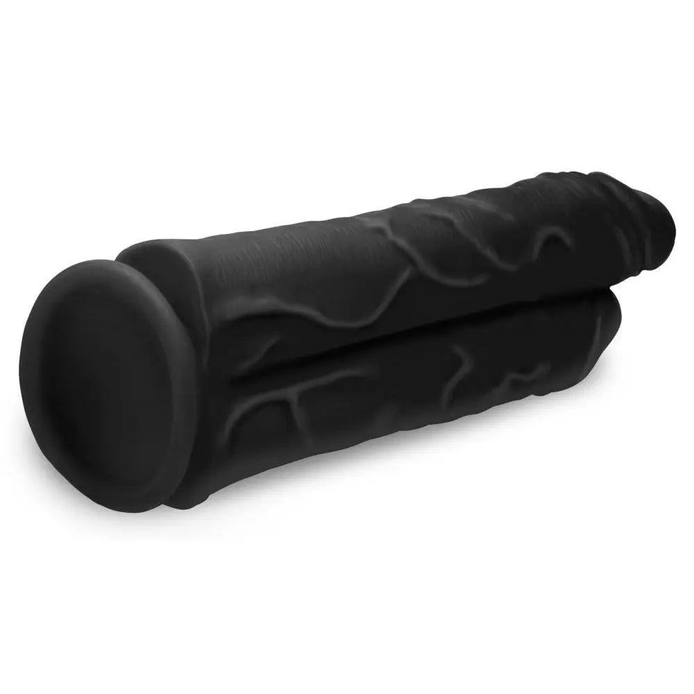 Double Stuffer 10 Inch Huge Dildo Sex Toy - Black Double Dick Dildo  Huge Dildos