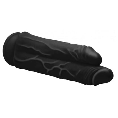 Double Stuffer 10 Inch Huge Dildo Sex Toy - Black Double Dick Dildo  Huge Dildos