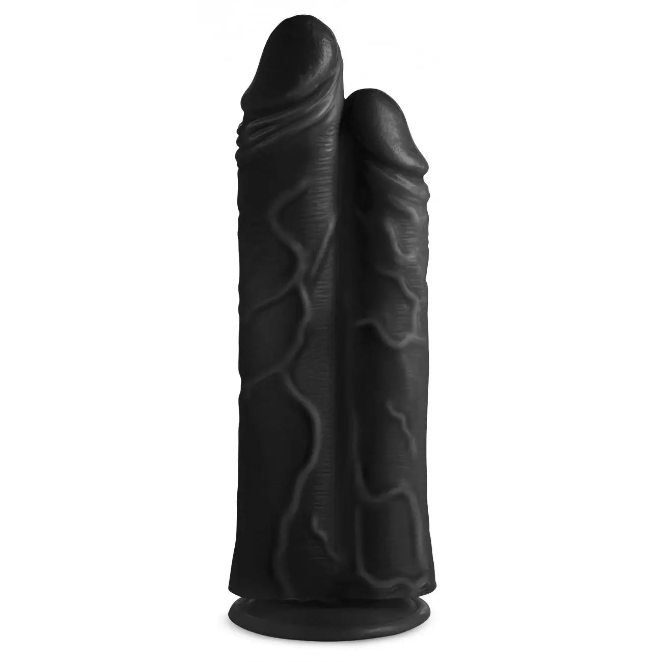 Double Stuffer 10 Inch Huge Dildo Sex Toy - Black Double Dick Dildo  Huge Dildos