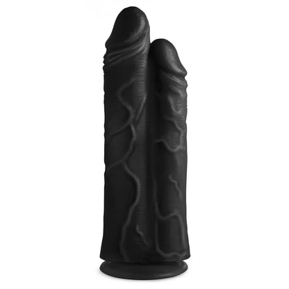 Double Stuffer 10 Inch Huge Dildo Sex Toy - Black Double Dick Dildo  Huge Dildos