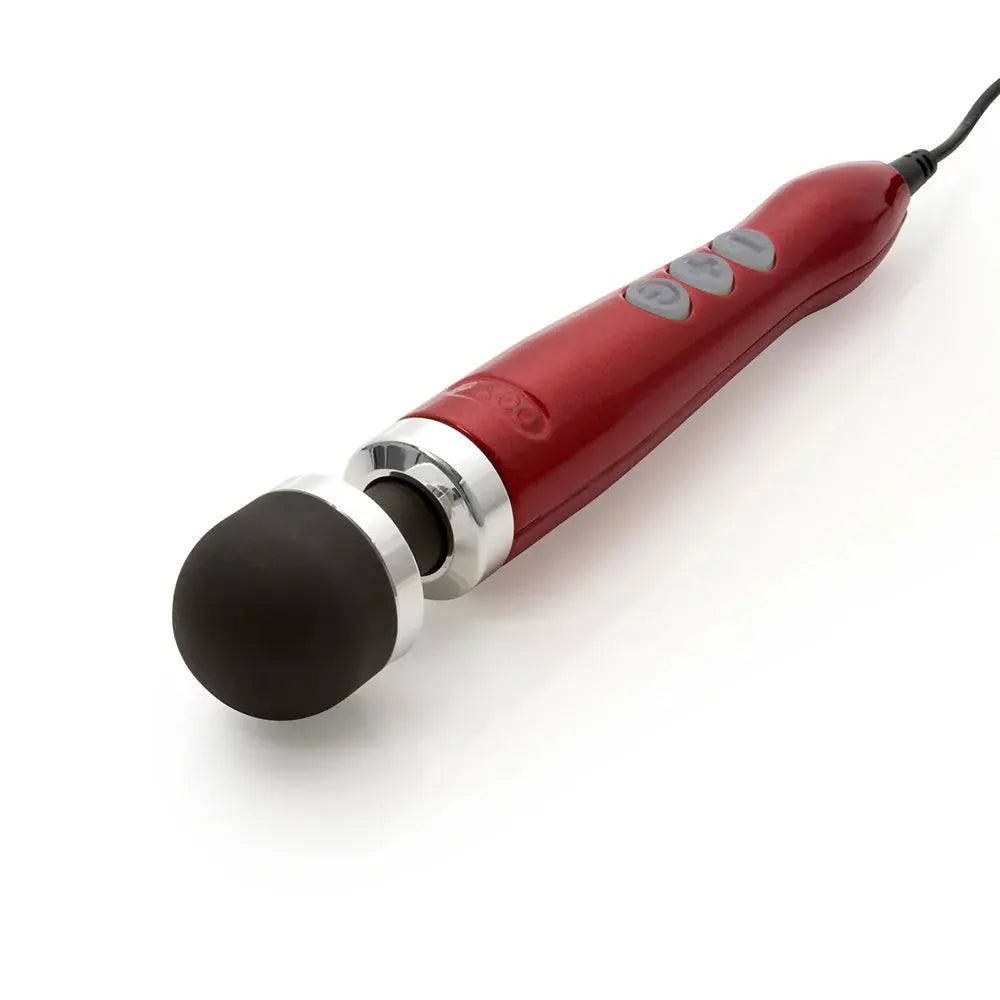 Doxy Wand Die Cast 3 Compact Wand Vibrator Candy Red  Wand Vibrator