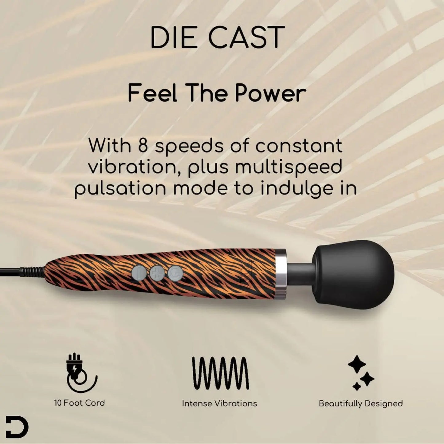 Doxy Wand Die Cast - Powerful Tiger Wand Vibrator  Vibrators