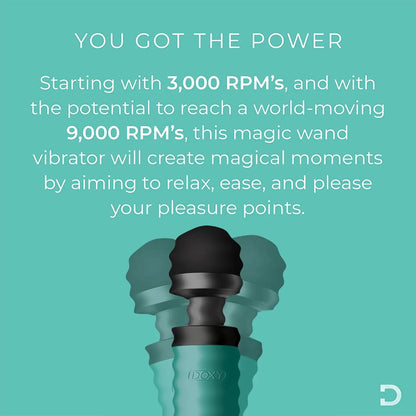 Doxy Wand Vibrator 3 USB-C - Turquoise  Vibrators