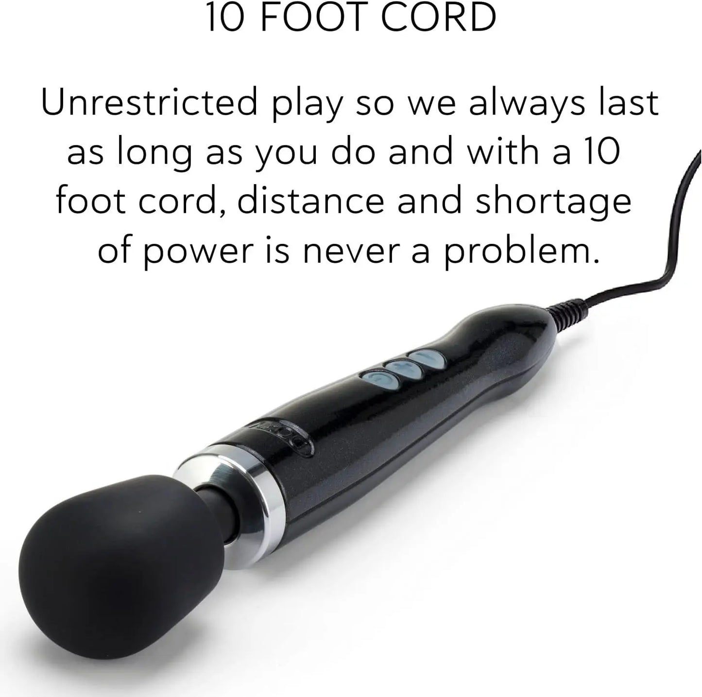 Doxy Wand Vibrator Die Cast - Black Best Wand Vibrator  Vibrators