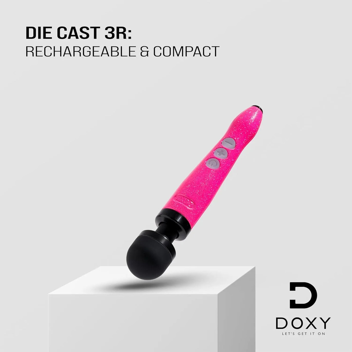 Doxy Wand Vibrator Rechargeable Sex Toy Die Cast 3R Hot Pink  Vibrators