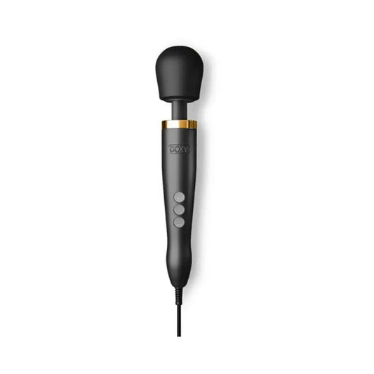 Doxy Wand Vibrator Sex Toy Die Cast - Matte Black / Gold  Vibrators