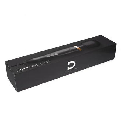 Doxy Wand Vibrator Sex Toy Die Cast - Matte Black / Gold  Wand Vibrator