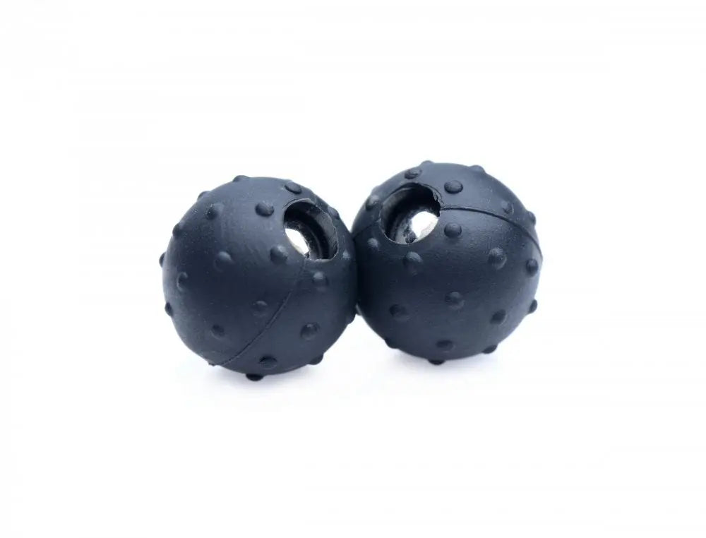 Dragon's Orbs Nubbed Silicone Magnetic Balls  Nipple and Clit Toys