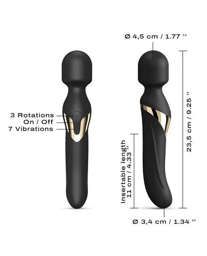 Dual Orgasms Wand Vibrator Sex Toy for Women  Wand Vibrator